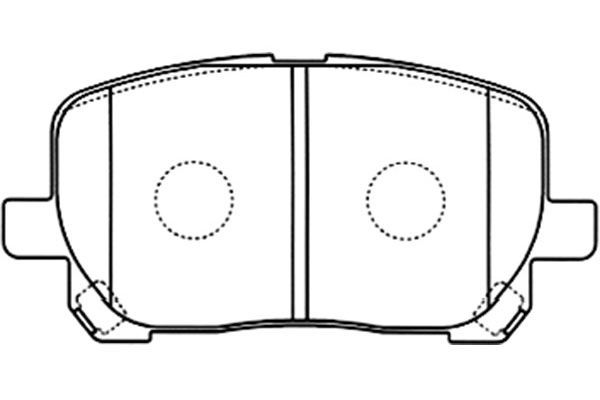 KAVO PARTS Комплект тормозных колодок, дисковый тормоз BP-9087